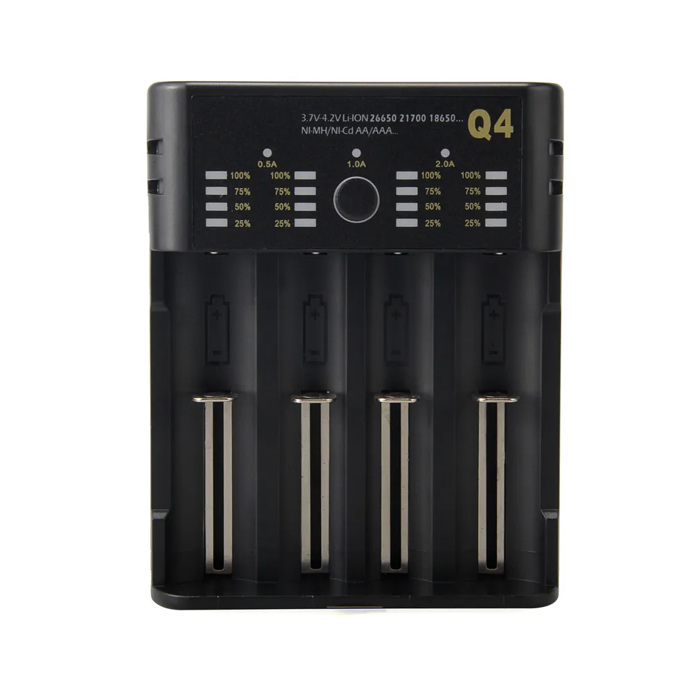 Q4 3 7 V 18650 зарядное устройство литий-ионный USB независимая зарядка портативная