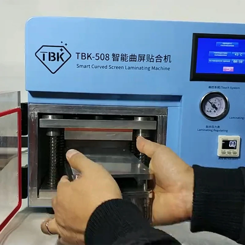 TBK-508 изогнутые Экран ламинирования и машина для устранения пузырения ЖК-дисплей Edge ламинаторы для samcung S6 S7 S8 край Экран с формы