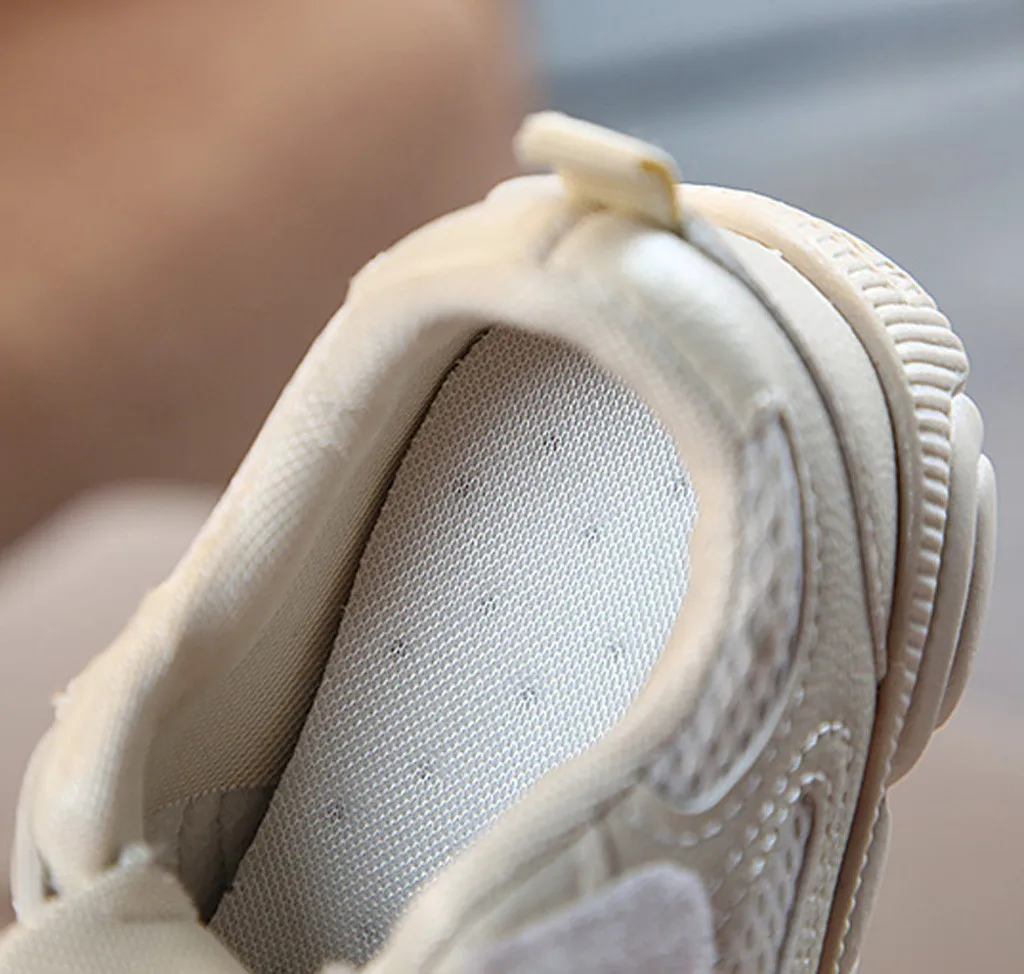 2019 Детские сетчатые пестрые спортивные кроссовки для бега маленьких девочек и