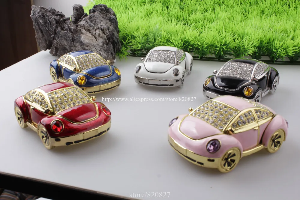 antique European car storage box old car decoration upscale miniature cars crafts jewelry box Metal Car Trinket Box Gift Box