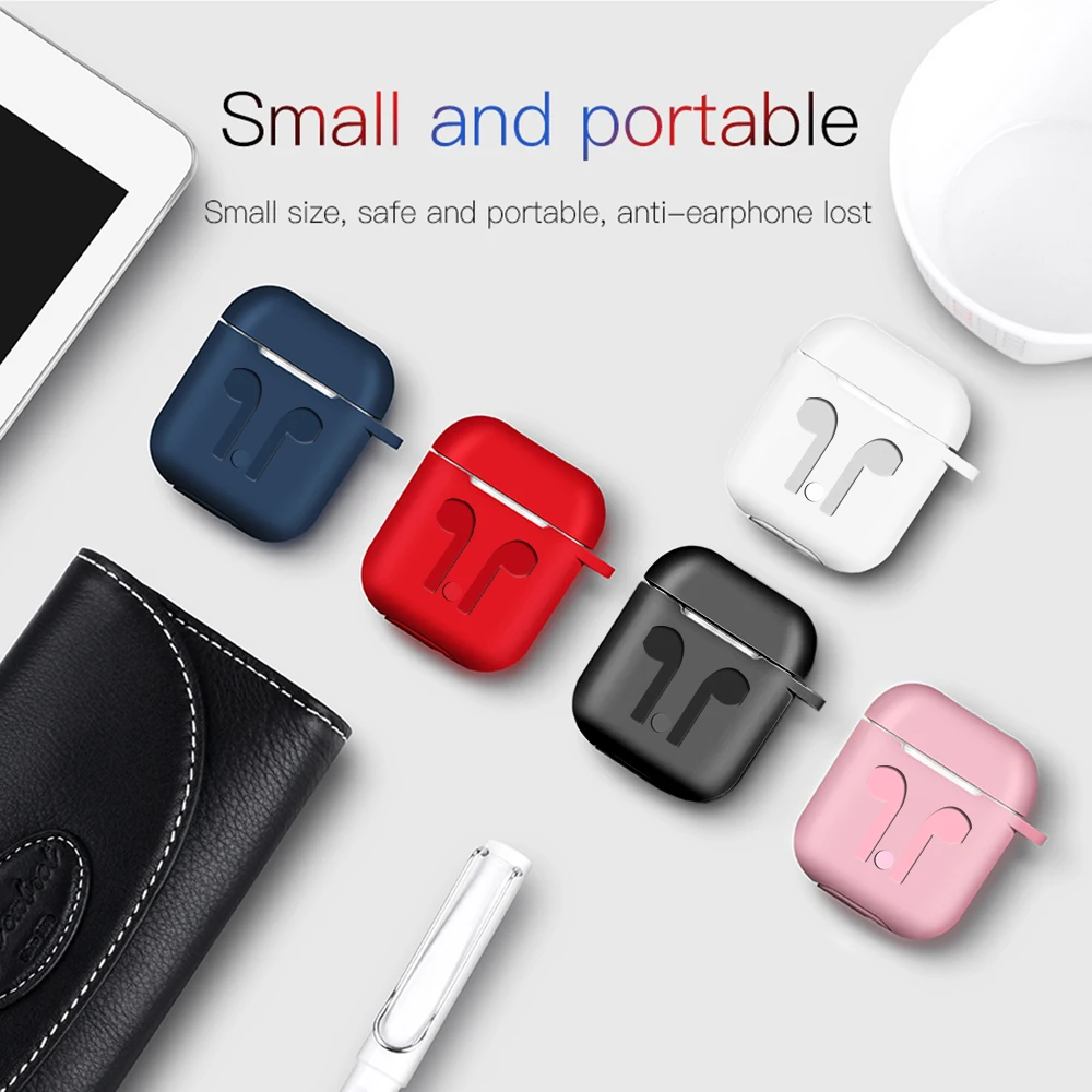 9 в 1 чехол для наушников Airpod силиконовый Apple аксессуары airpods TPU подходит i10