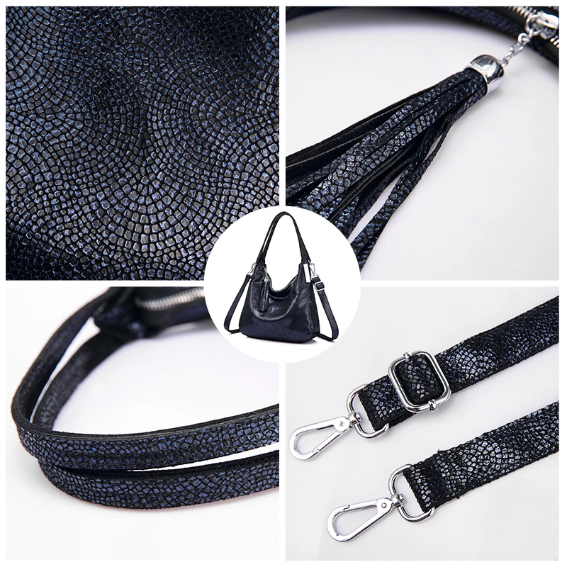 Женская сумка мессенджер из натуральной кожи с кисточками|Сумки ручками| |