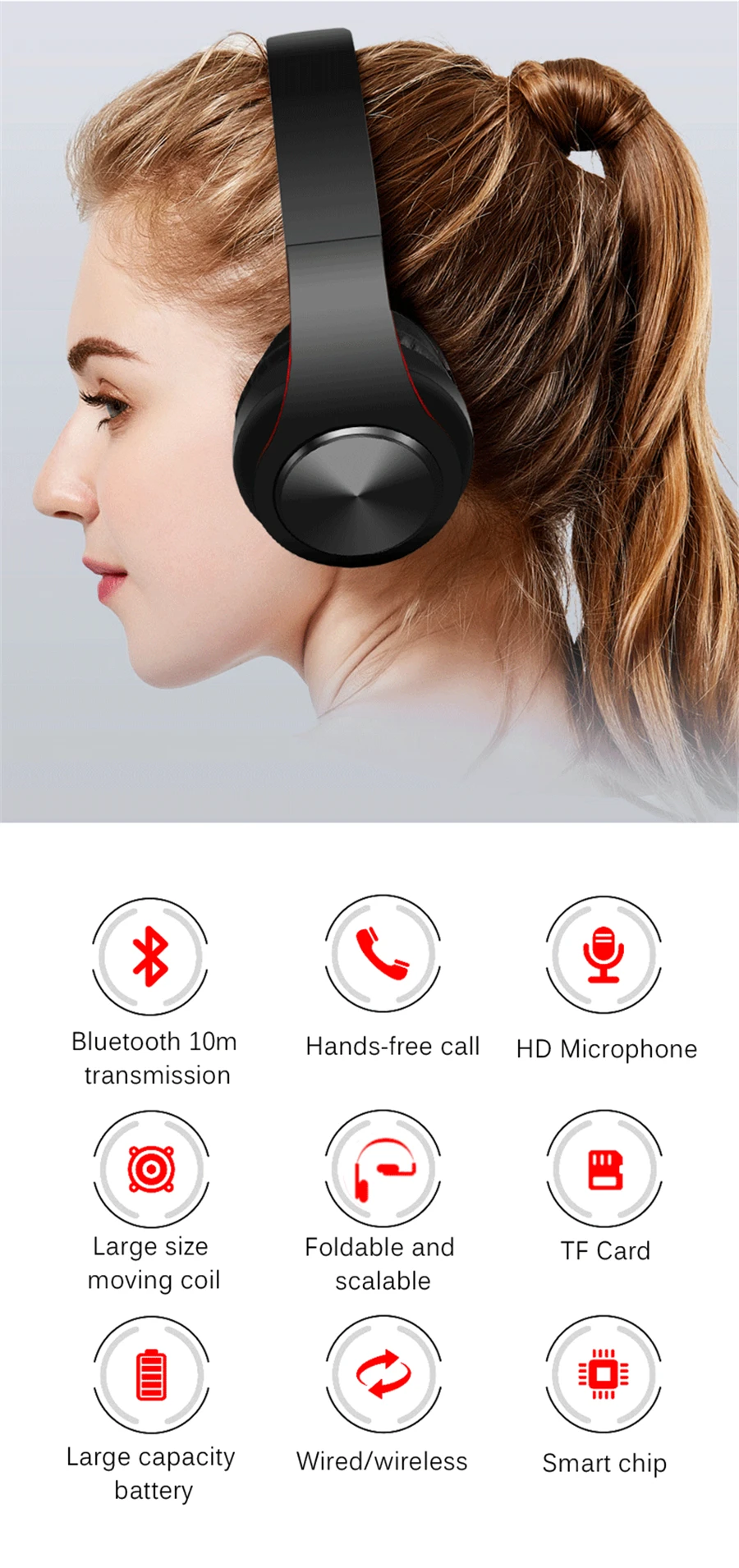 YEINDBOO беспроводные наушники Bluetooth гарнитура складные наушники регулируемые наушники с микрофоном для ПК мобильного телефона Mp3