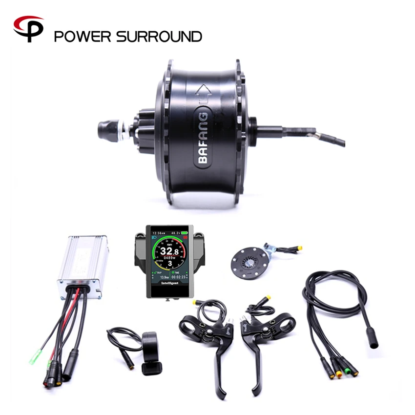 

2020 Color display Waterproof 48v750w Bafang Fat Rear Electric Bike Conversion Kit Brushless Motor Wheel With Ebike System