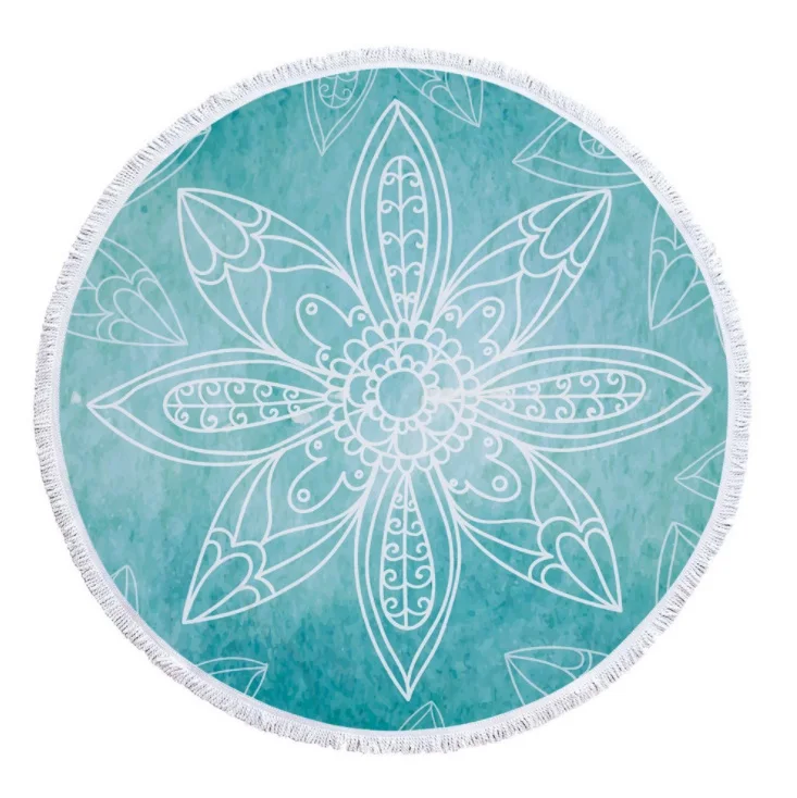 

mylb Round Beach Towel With Tassel Dream Catcher Microfiber 150cm For Swimming Bath Picnic Wall Tapestry Blanket