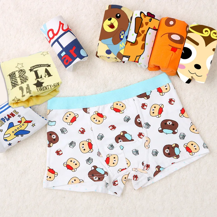 Children underwear kids for boys cotton four-corner colored panties |