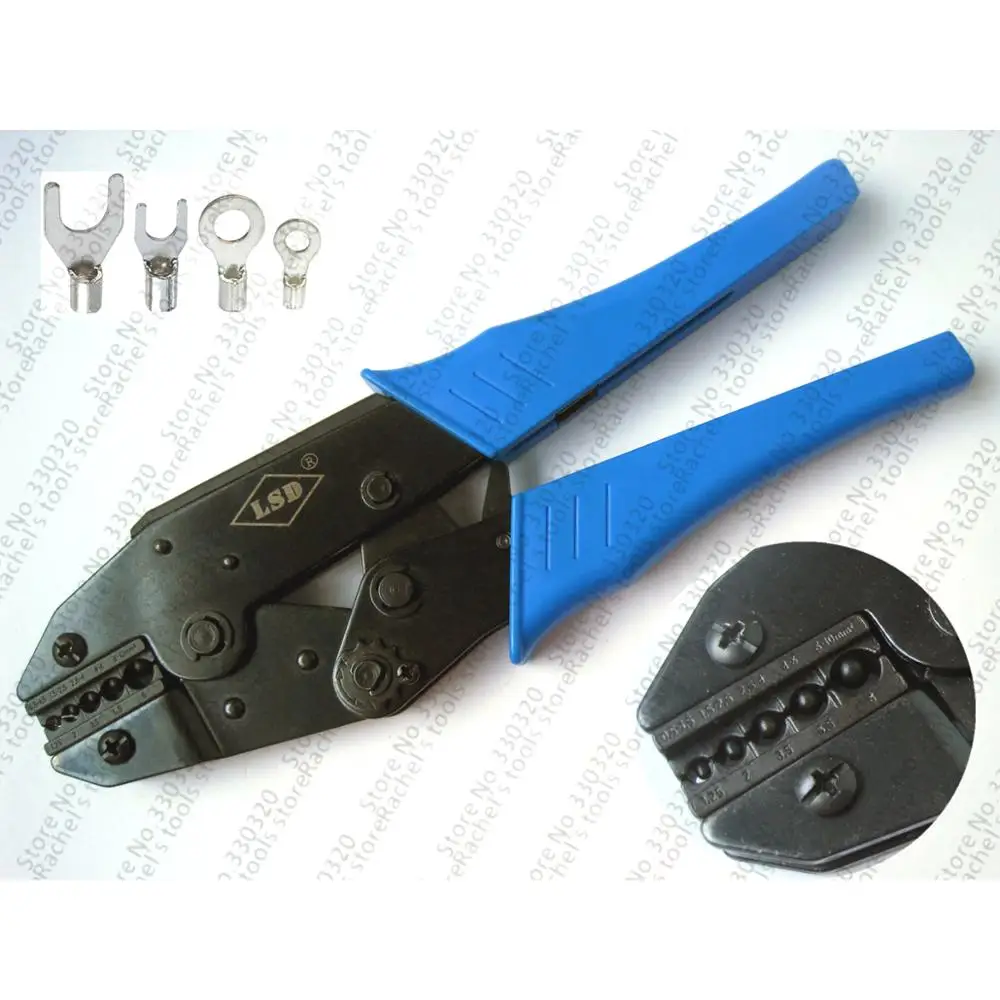 

LS-0510TD hand ratchet terminal crimping plier/tool for non Insulated Terminals and connector 0.5-10mm2 22-8AWG