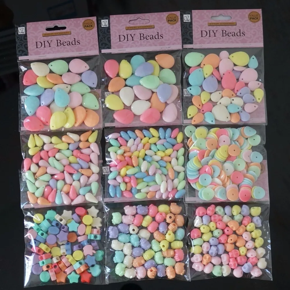 Акриловые Яркие бусины для рукоделия сделай сам изготовления ювелирных изделий