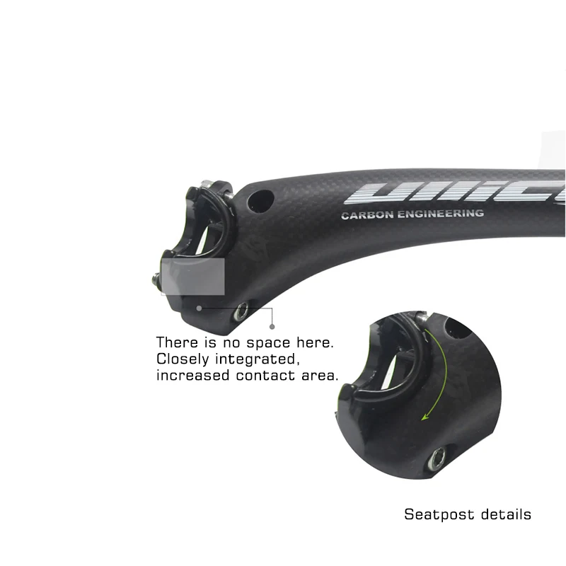 Ullicyc Mountain Bike Seatpost Carbon Fiber Road Bicycle Mtb Seat Post Cycling Offset 27.2 30.8 31.6 3K Matte | Спорт и развлечения