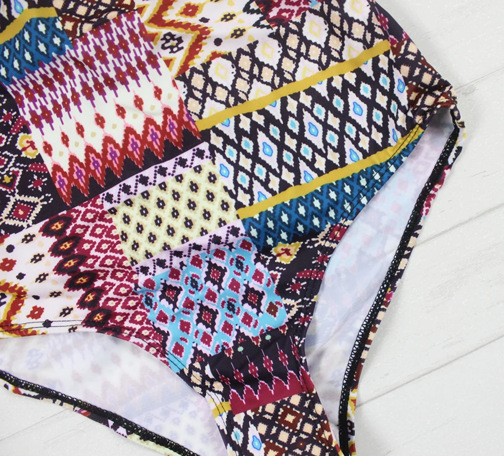 Купальник Floylyn Женский винтажный с принтом|bain| |