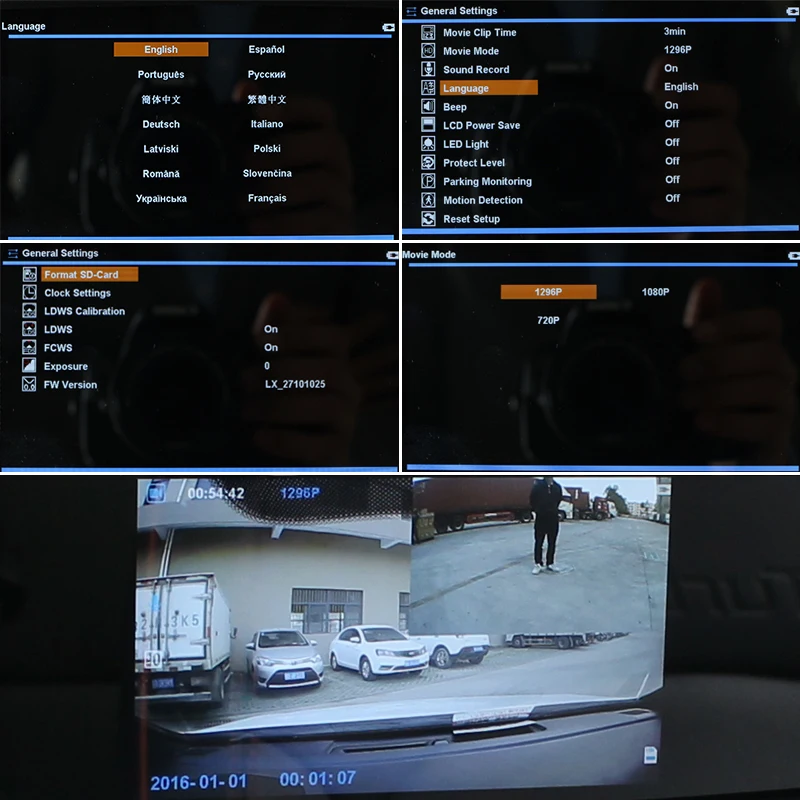 HD " полный 1920x1080P зеркало автомобиля DVR монитор Камера с оригинальным кронштейном, Поддержка отклонении и предупреждение о недостаточной дистанции от впереди идущего автомобиля Предупреждение