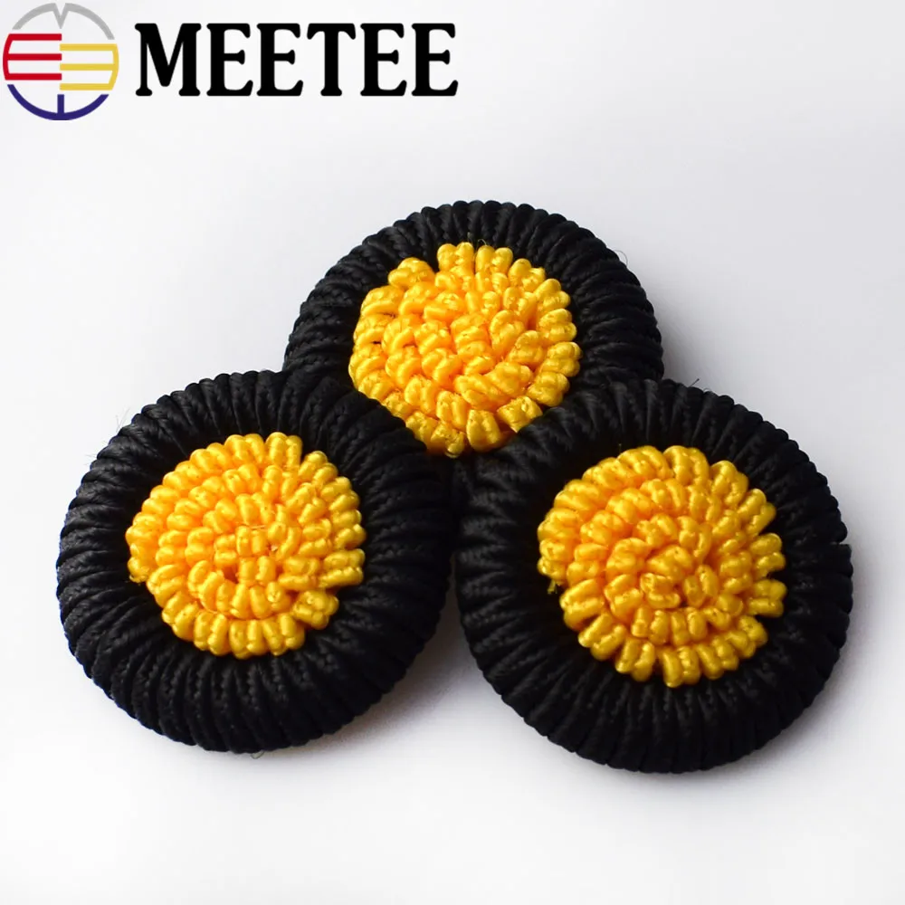 Meetee 5pcs 38mm Cloth Shank Button Round Covered DIY Manual Tang Suit Apparel Sewing Crafts Accessories ZK1041 | Дом и сад
