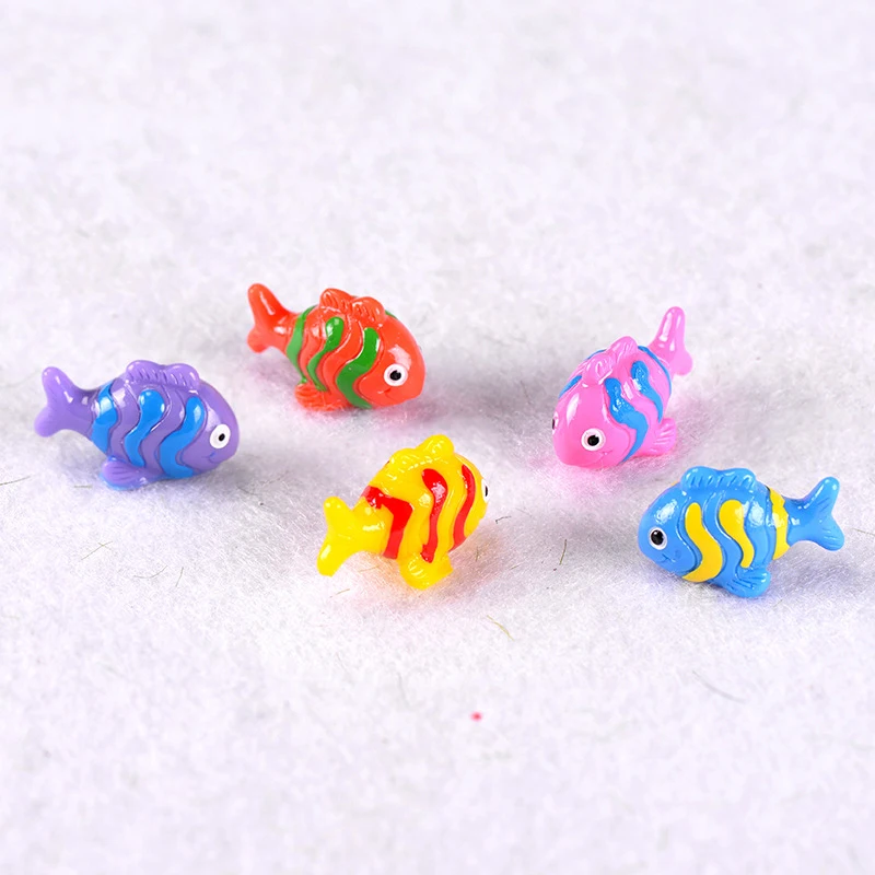 5 Шт Красочная океанская рыбка миниатюрная фигурка DIY аксессуары кукольный домик