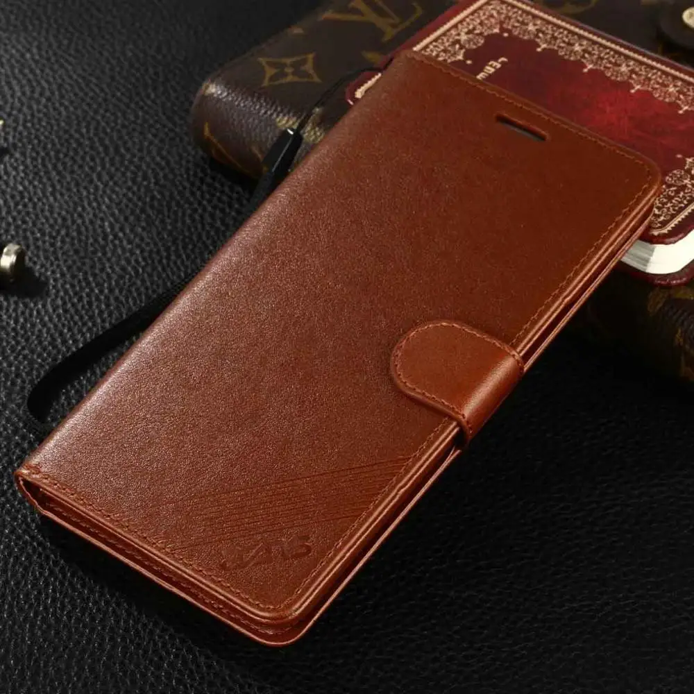 AZNS бумажник чехол для huawei Honor 3X G750 книга флип чехол PU кожаный Стенд телефон Сумки Чехлы для huawei Honor 3X кожаный чехол - Цвет: Коричневый