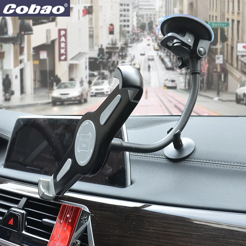 Cobao Универсальный 9,5 9,7 10 11 12,9 14,5 дюймов Автомобильный держатель для планшета на лобовое стекло для Ipad pro