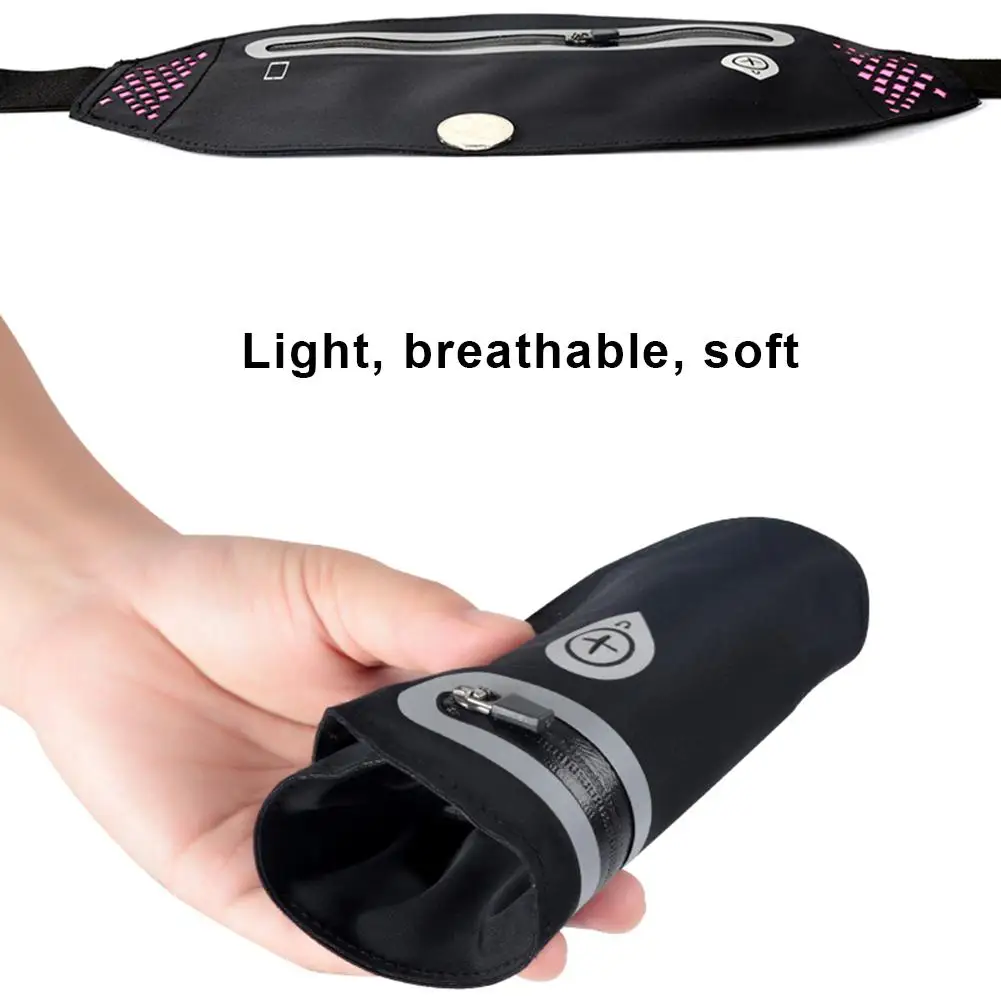 

Sports Outdoor Running Pockets Waterproof Mobile Phone Belt Men Women Invisible Belt Bag