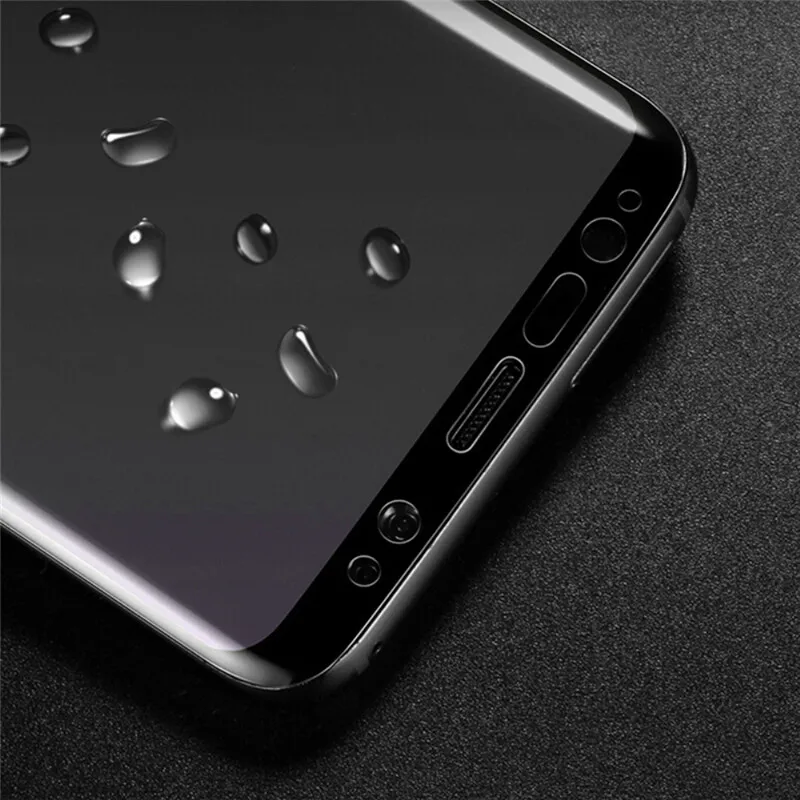 3D изогнутое закаленное стекло для Samsung Galaxy S9 Plus с полным клеем Защита экрана