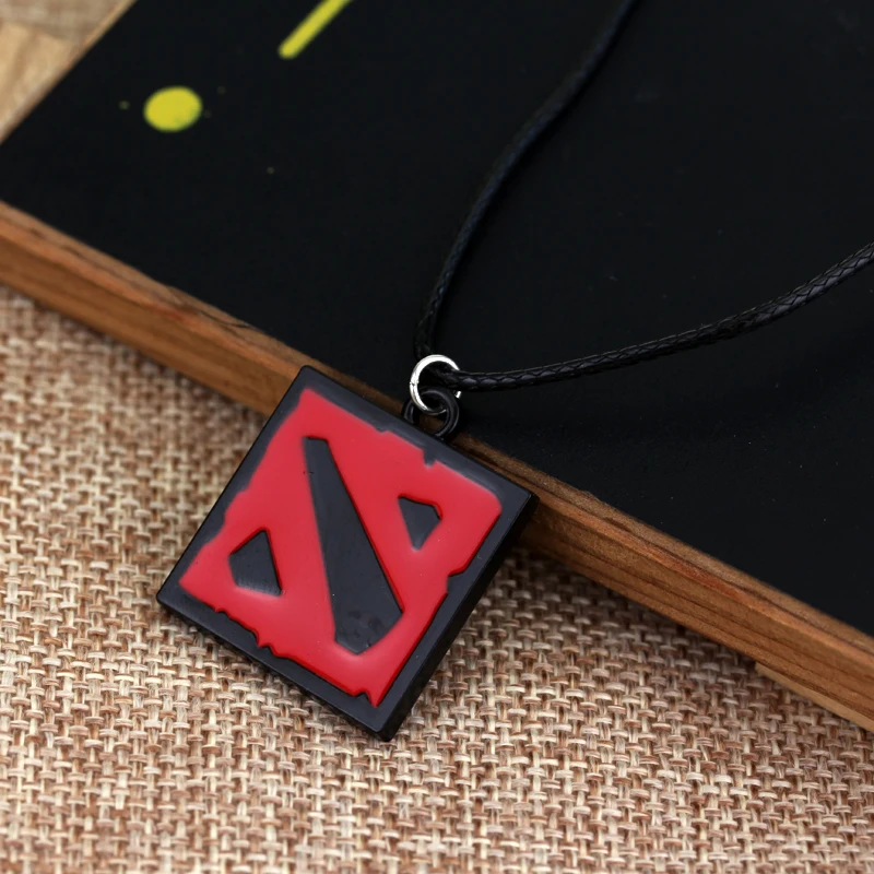 Новинка модная черная веревочная цепочка ожерелье DOTA 2 подвески с логотипом Dota2