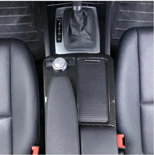 

For Mercedes Benz C Class W204 2008-2014 Car ABS Central Console Cup Holder Frame Trim For Mercedes-benz E Class W212 2010-2011