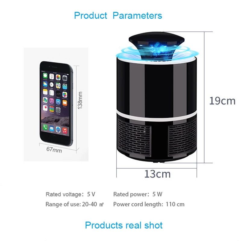 USB Photocatalyst Mosquito killer light Pest Control Electric Anti Trap Lamp Repeller Bug Insect Repellent |