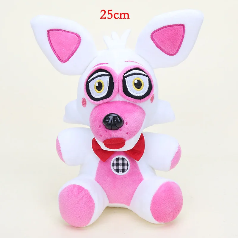 25 см пять ночей у Фредди FNAF Плюшевая Кукла Медведь Фредди Фокси Бонни и Чика Мягкие плюшевые игрушки Детские куклы подарок для детей - Цвет: Funtime foxy