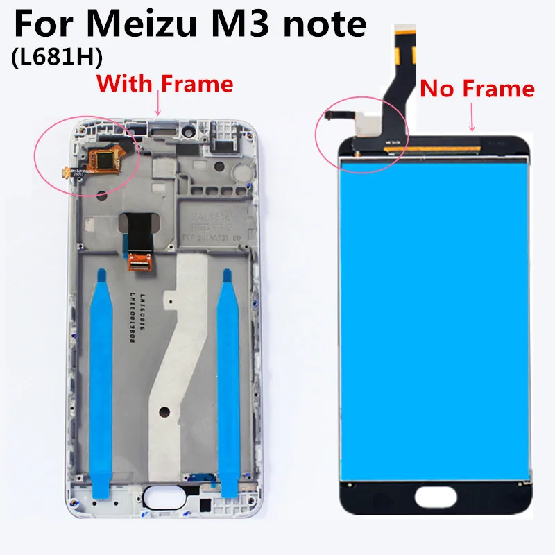 5 &quotдля Meizu M3 Note lcd L681H дисплей с сенсорным экраном дигитайзер Aseembly Замена для