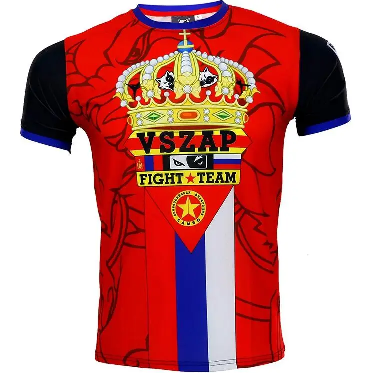 VSZAP майки корона дизайн Бой Майка MMA тренажерный зал шорты для бокса фитнес спорт хлопок для мужчин - Цвет: Model 1