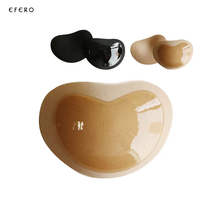 1 пара = 2 шт. толстый женский силиконовый бюстгальтер с сердечками накладка на