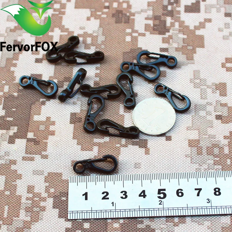20 шт./лот EDC брелок Пружинные застежки альпинистские карабины для кемпинга крючки