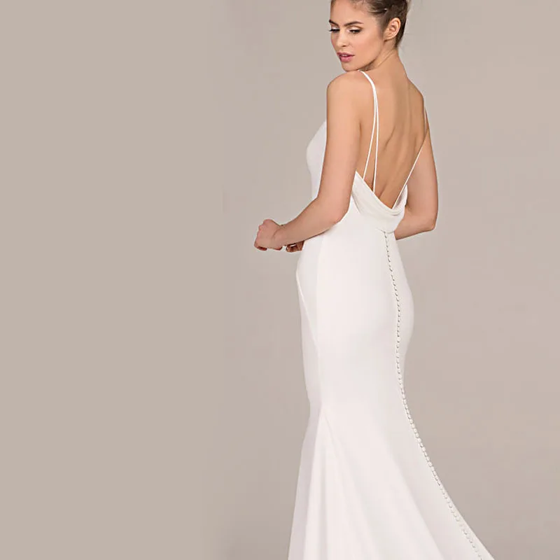 Платье женское вечернее с треугольным вырезом на ремешке 2019| |