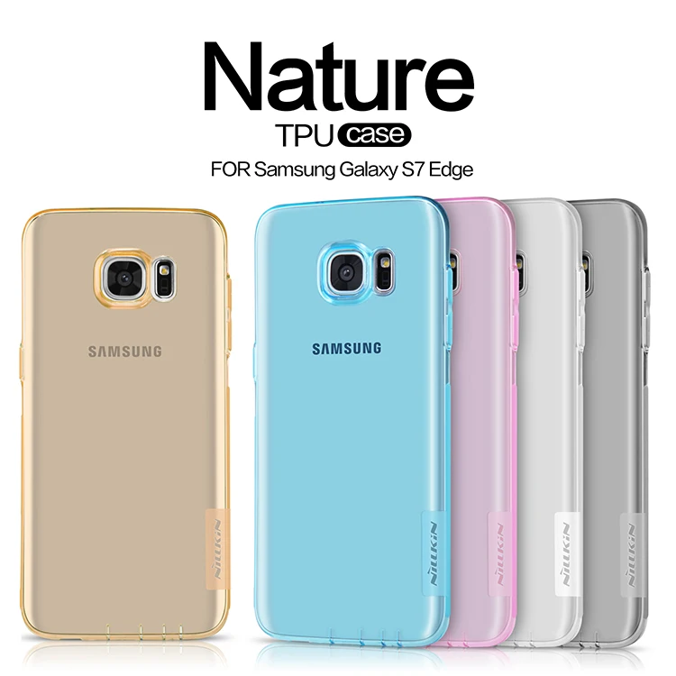 Для Samsung Galaxy S7/S7 Edge и Примечание 7 чехол Nillkin Nature прозрачный мягкий Силиконовый ТПУ