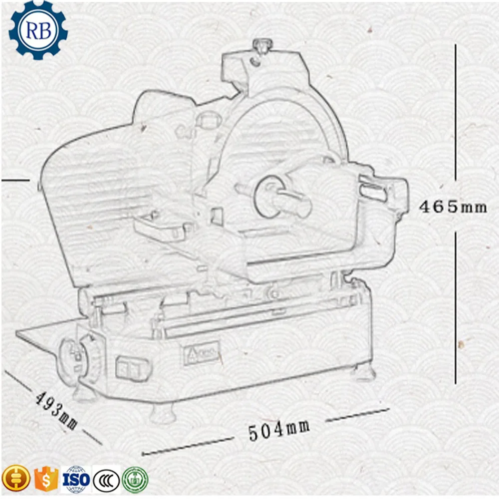 Электрическая коммерческая машина для резки мяса замороженного на