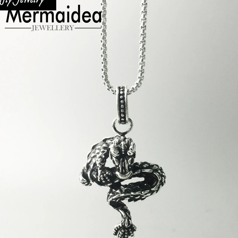 Ожерелье с подвеской в виде дракона для вечеринки стильное модное хорошее