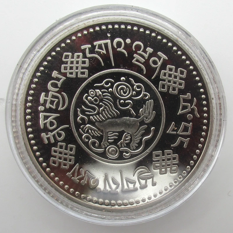 Тибетская буддийская Легенда серебряная медаль МОНЕТА сувенир ремесло монета |