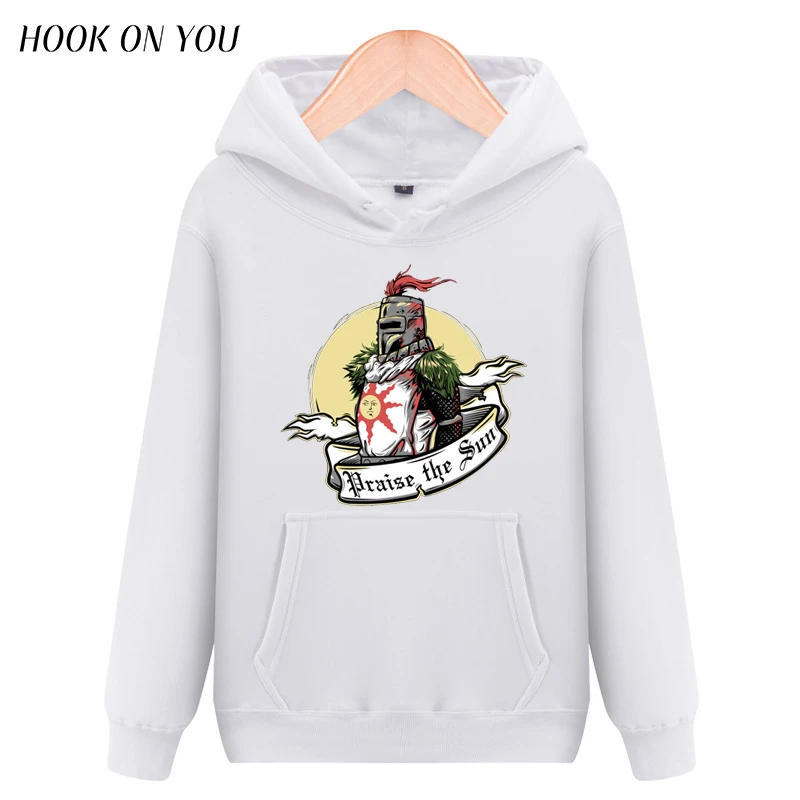 Модный мужской пуловер с капюшоном Dark Souls II 2 Arteries Praise The Sun Print мужская верхняя одежда повседневные топы Крутая толстовка одежда - Цвет: JP0015-C22