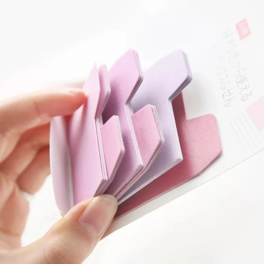 Gradient Color Sticky Note Multi Colors Message Sticker Bookmark Marker Planner Book Page Decorative Memo Pad 60 Sheets | Канцтовары для