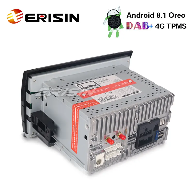 Erisin ES3871F 7 &quotавтомобильный dvd плеер gps Sat Android 8 1 DAB + 4G Wifi TPMS DVR для FIAT