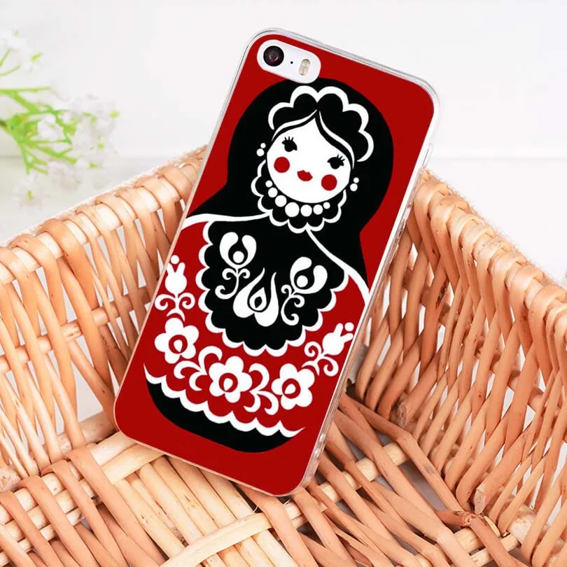 MaiYaCa русские куклы матрешка Роскошный Гибридный чехол для телефона для iPhone 8 7 6 6S Plus X 10 5 5S SE 11pro чехол Coque