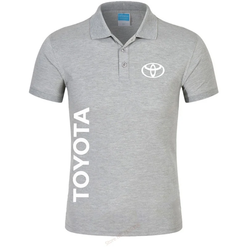 S-3XL, фирменная новинка, Мужская рубашка поло toyota, высокое качество, мужская хлопковая рубашка с коротким рукавом, брендовые майки, летние мужские рубашки поло