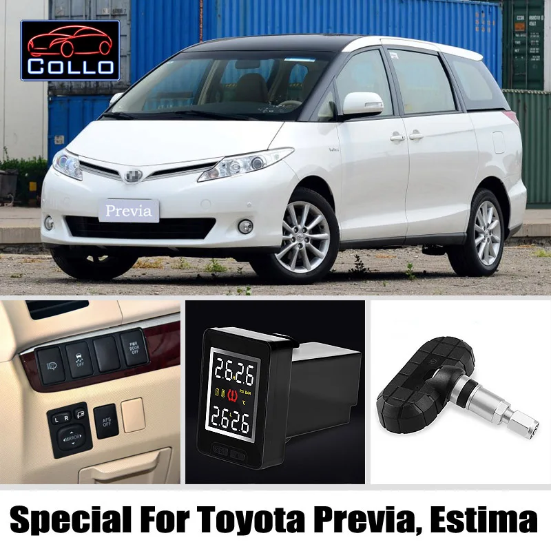 Tpms система контроля давления в шинах для toyota Previa Canarado Estima Tarago Sportsvan/Беспроводная