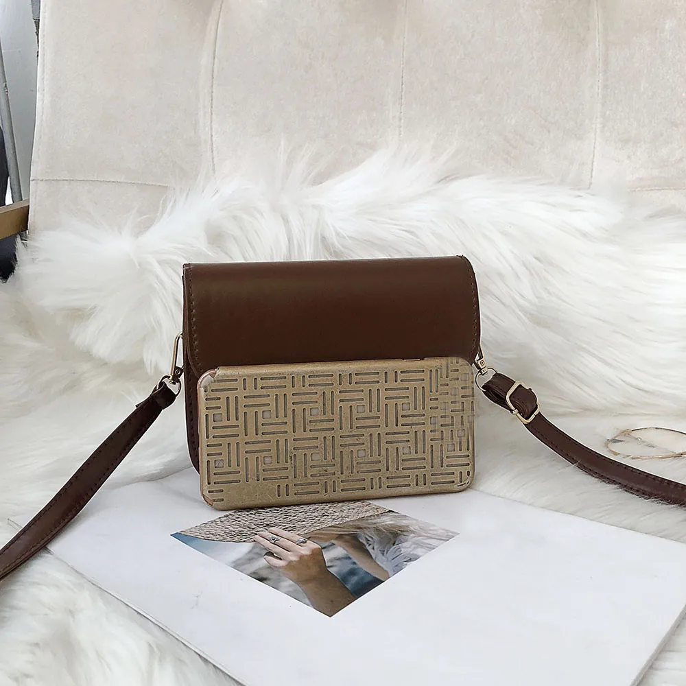 2019 летняя винтажная женская маленькая квадратная сумка через плечо для