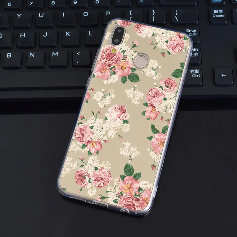 DREAMFOX L580 модный Мягкий ТПУ силиконовый чехол с цветами для Huawei Honor 6a 6C 7X9 10 P20 P30 Lite Pro