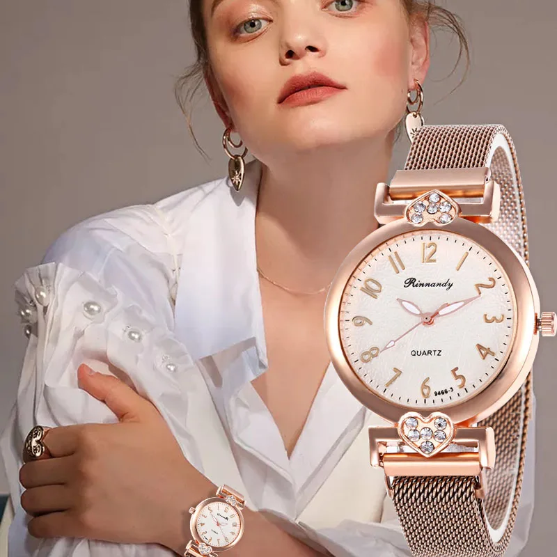 WJ 8567 Relogio Feminino женские часы 2019 роскошные бриллиантовые сетчатые золотые