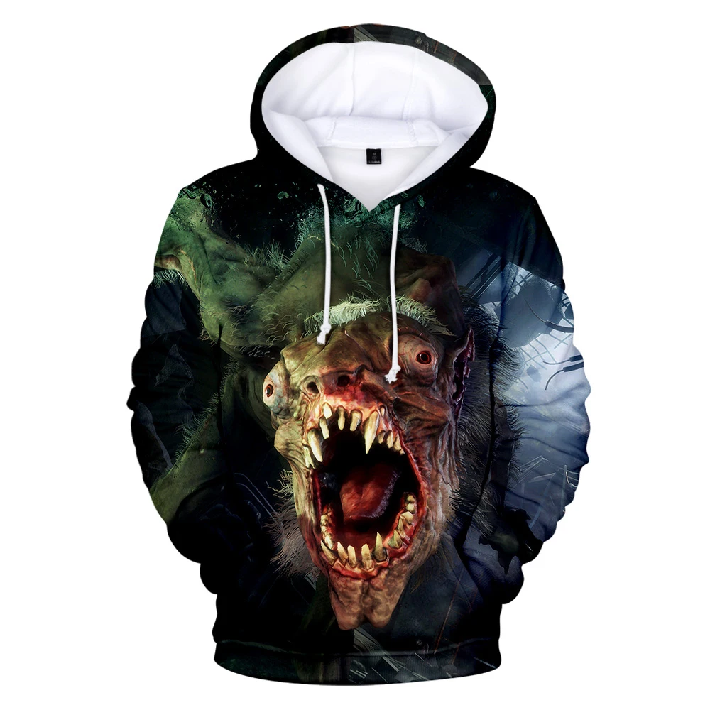 hip hop 3D metro exodus hoodies print Casual Pullovers Fashion Clothes with cap Men/women Autumn cotton jacket Sweatshirt | Мужская