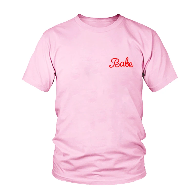 

Summer 2018 White Cotton Babe Funny Letters T-shirts Women Fashion Hipster Street Wear Tees Tshirts Female t-shirt Tops Gifts