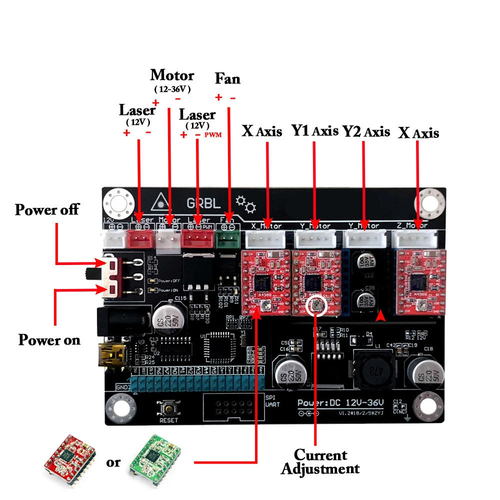 3018 с ER11 Diy mini лазерный гравировальный станок ЧПУ Kits 3 осевой акриловый Pcb ПВХ