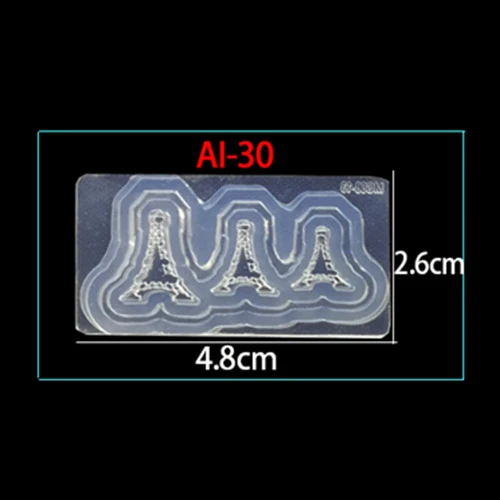 30 Фламинго 3D акриловая Форма для украшения ногтей УФ гель DIY дизайн мороженое силиконовые шаблоны для дизайна ногтей Шаблон Маникюр - Цвет: 30