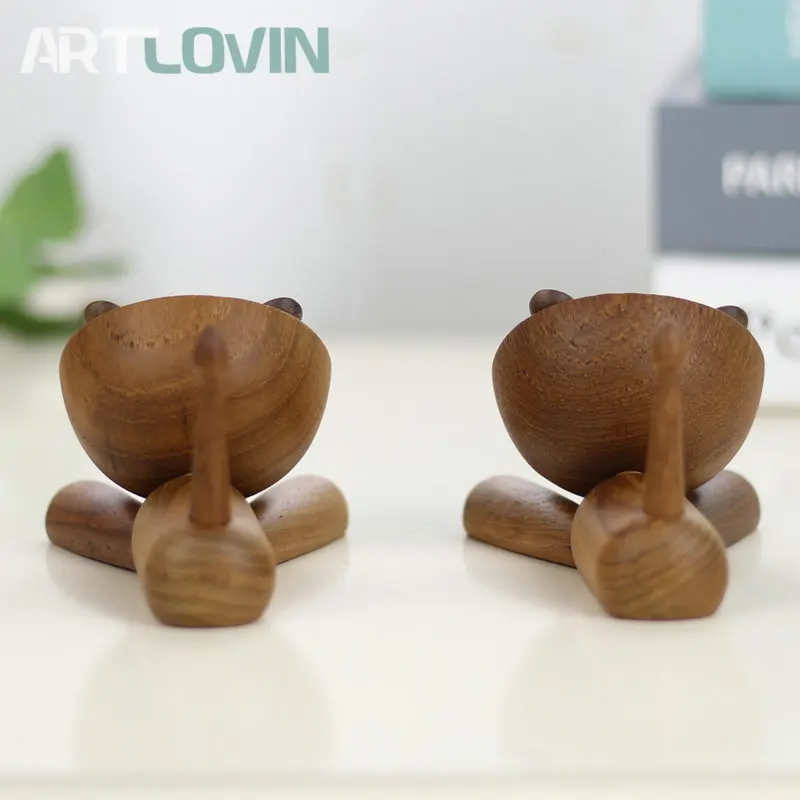 Деревянный Лев Модель подарки и игрушки домашний декор фигурки животных для