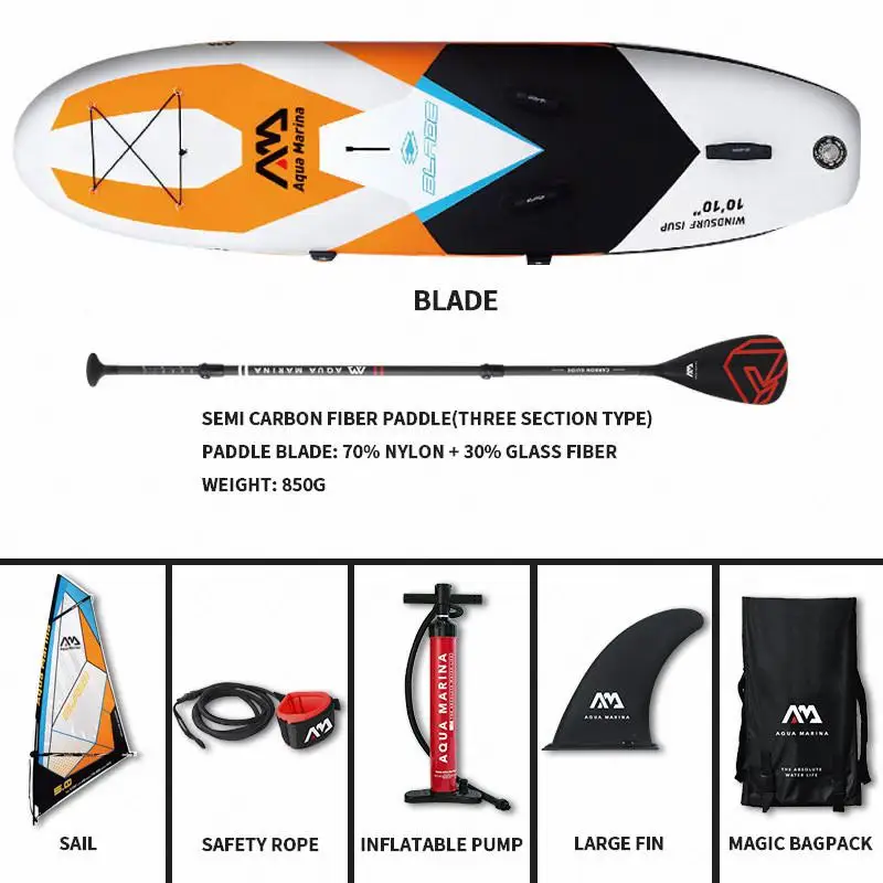 АКВА МАРИНА, лезвие для серфинга ветер Surf surfingboard ВЕЧЕРЯТЬ надувная доска для серфинга с веслом для доски для серфинга доска для кайтсерфинга - Цвет: Set C