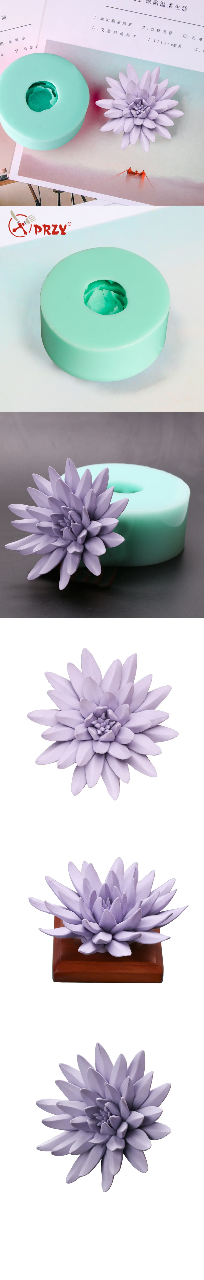 HC0037 силикагель 3D формы суккуленты лотоса розами мыло формы силиконовые свеча аромат формы мыло ручной работы изготовления форм